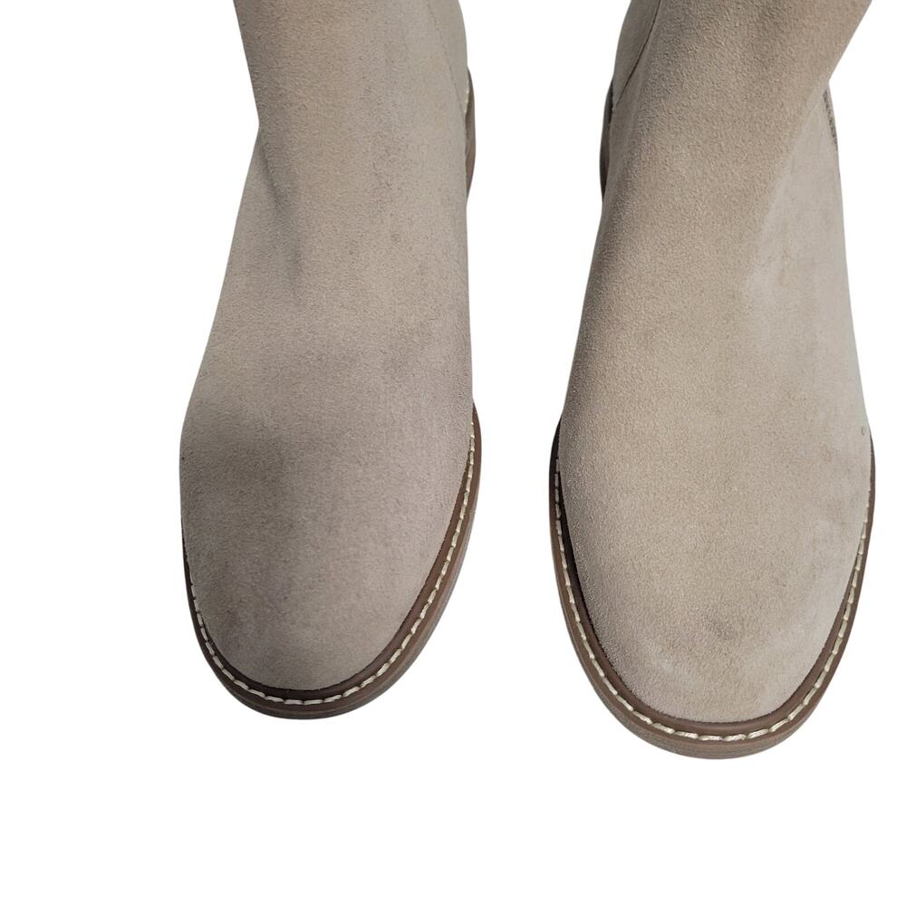 Crown Vintage Women's Beige Ankle Boots Side Zip Size 9.5W 12725-2822 - Picture 2 of 9